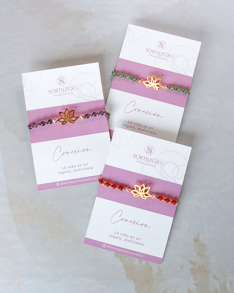 PULSERA  FLOR DE LOTO